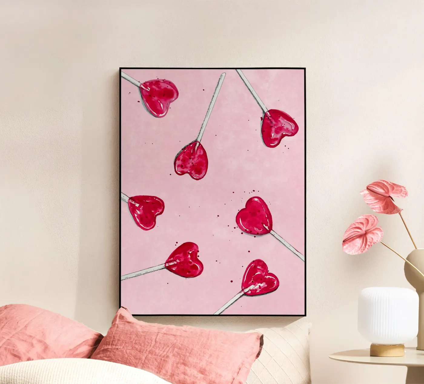 Lollipop Heart plexiglass da Illustration Raissa Oltmanns