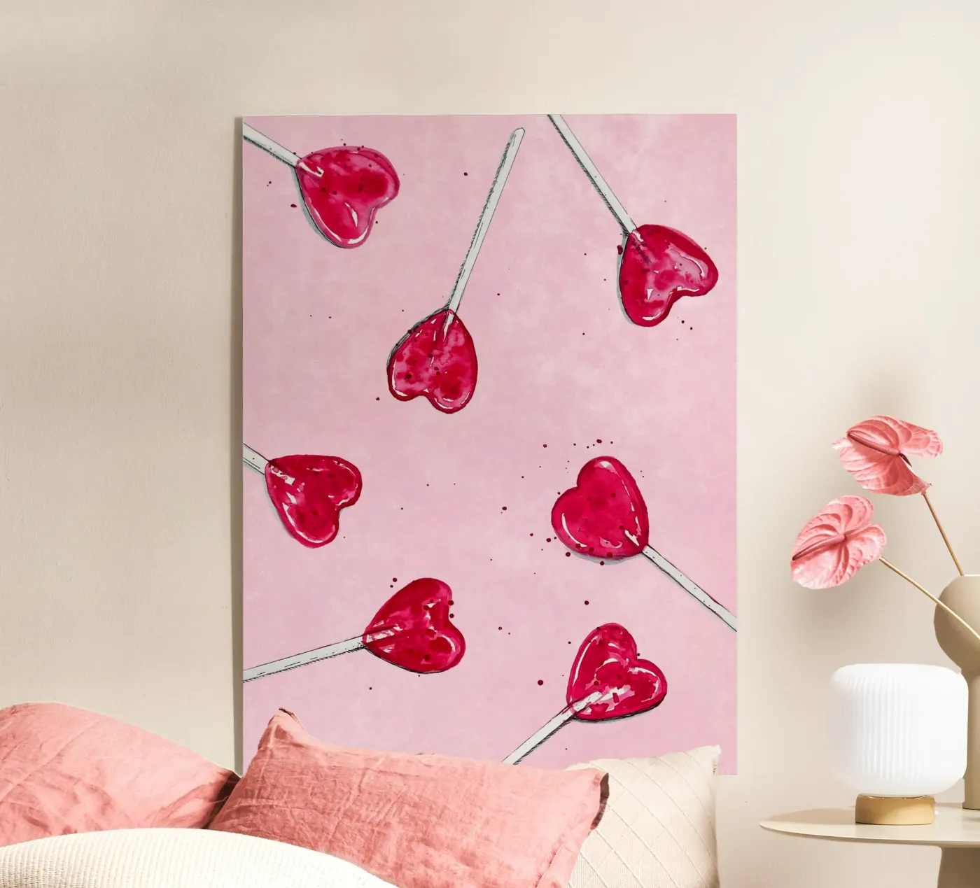 Lollipop Heart plexiglass da Illustration Raissa Oltmanns