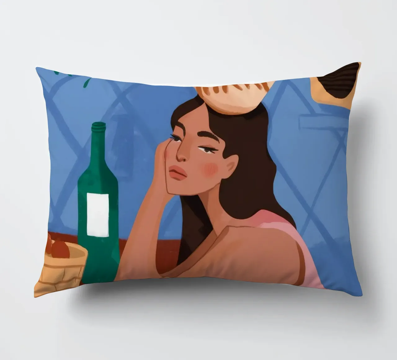 Donna con vaso cuscino da Demar Galleria