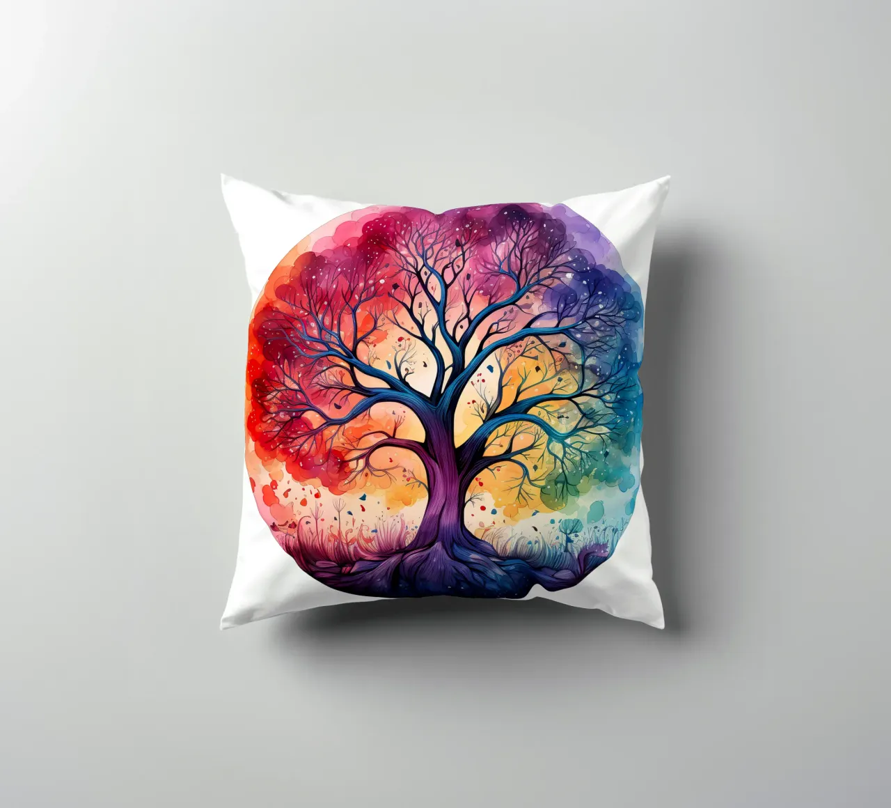 Albero della vita colorato cuscino da Spiritual Touch