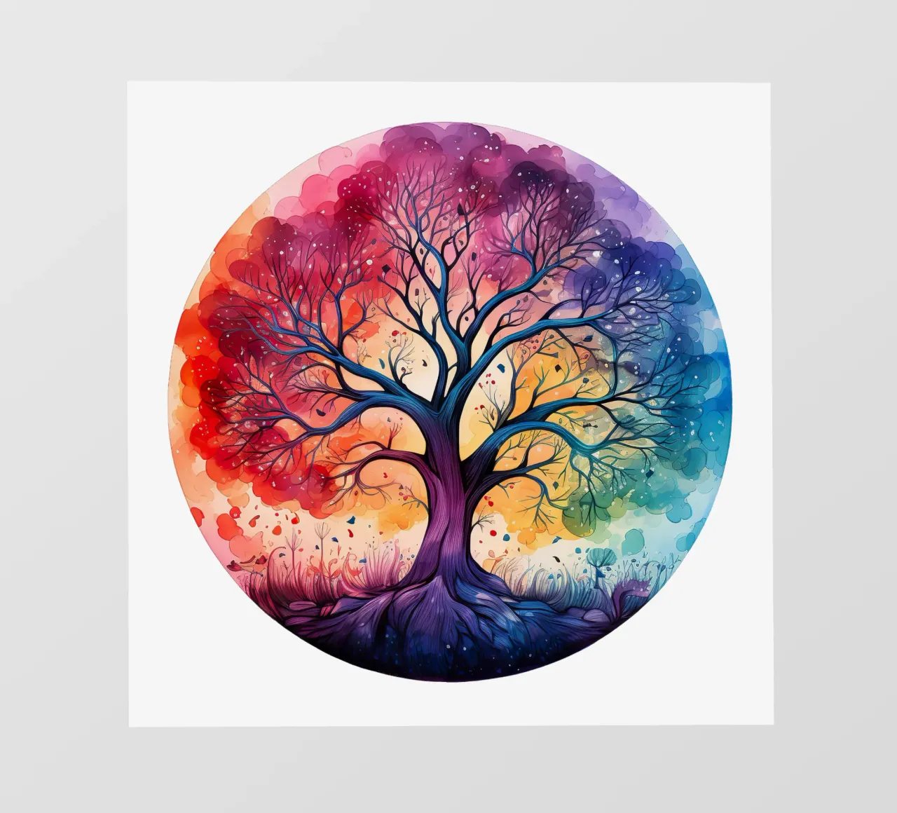 Albero della vita colorato telo in pvc da Spiritual Touch