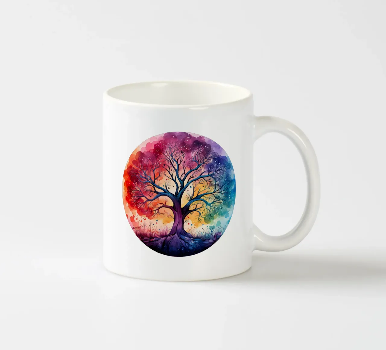 Albero della vita colorato tazza in ceramica da Spiritual Touch