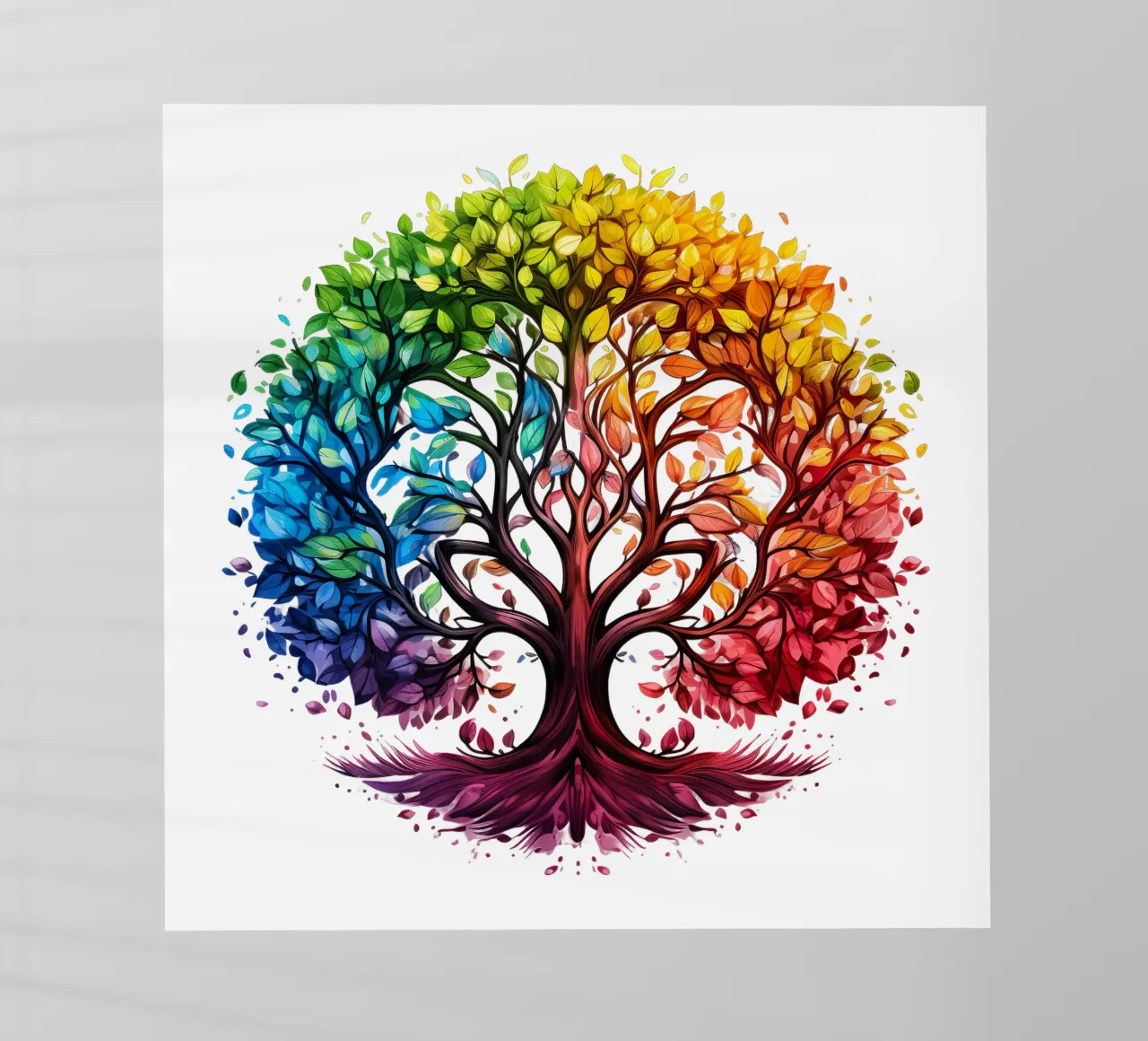 Albero della vita colorato pellicola backlit da Spiritual Touch