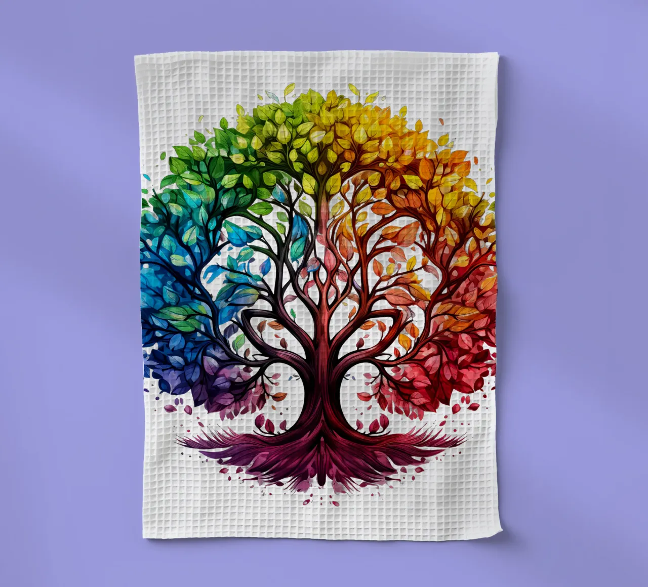 Albero della vita colorato canovaccio da cucina da Spiritual Touch
