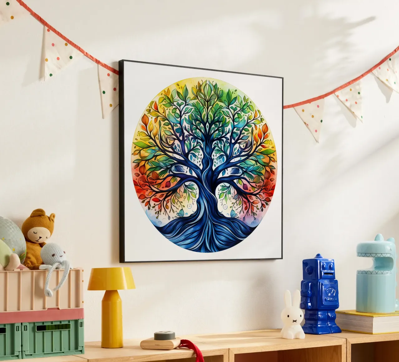 Albero della vita colorato alluminio dibond da Spiritual Touch