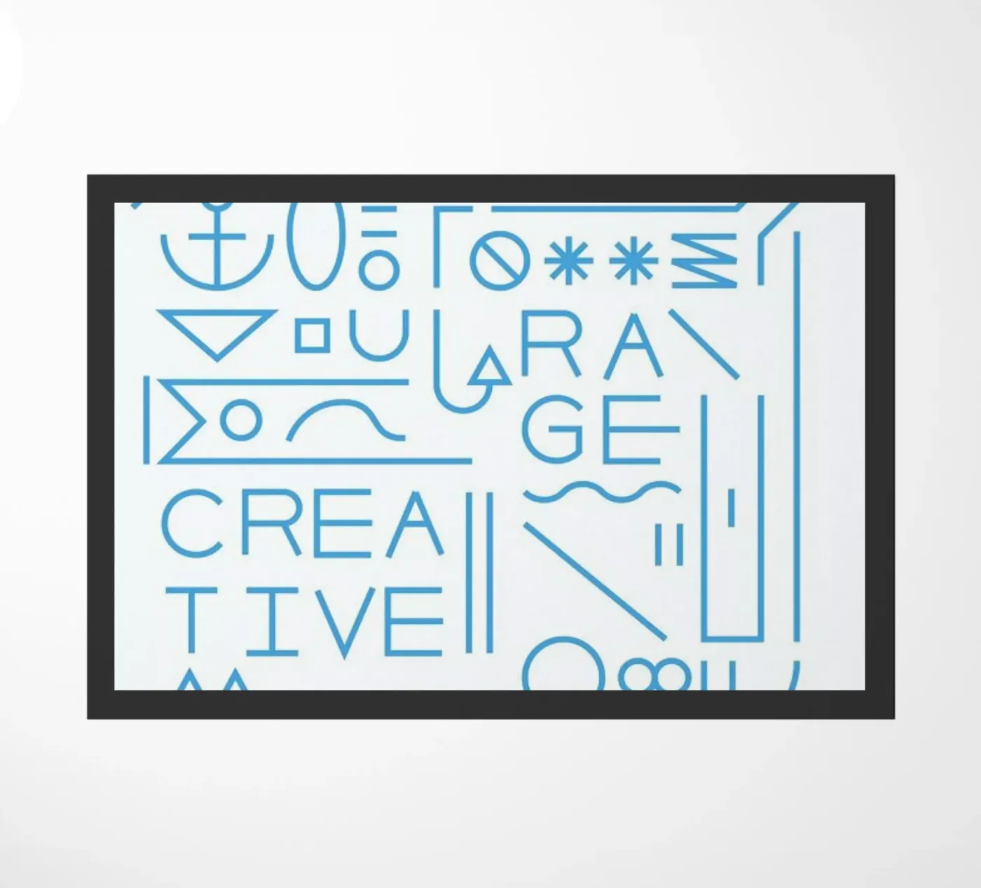 Creative deurmat van Tyler Dale