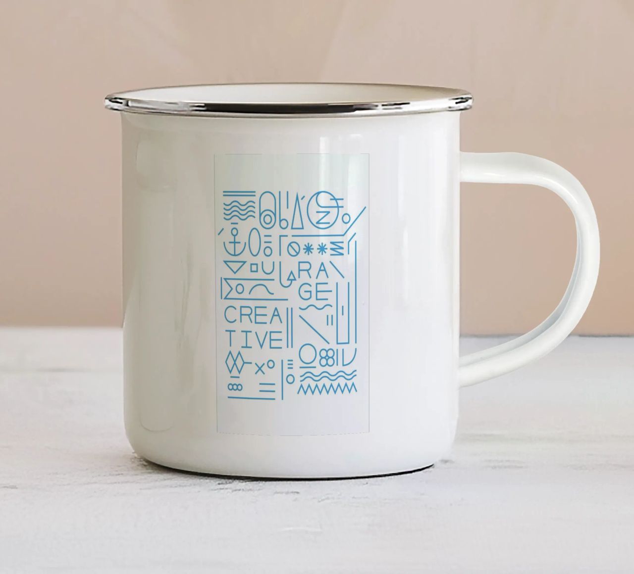Creative tazza in smalto da Tyler Dale