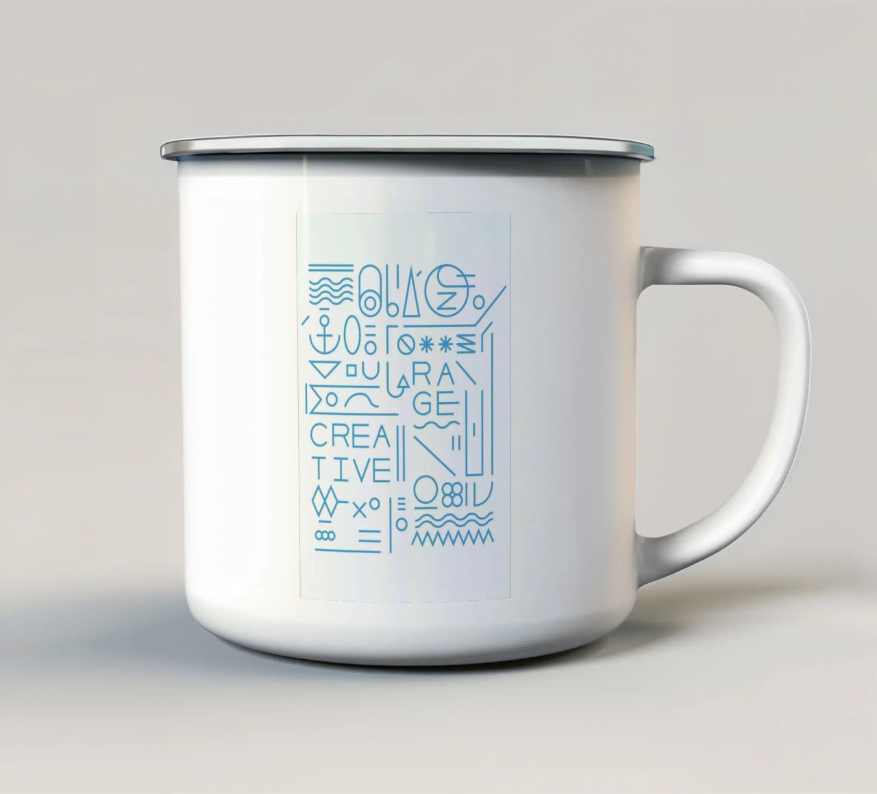 Creative tazza in smalto da Tyler Dale