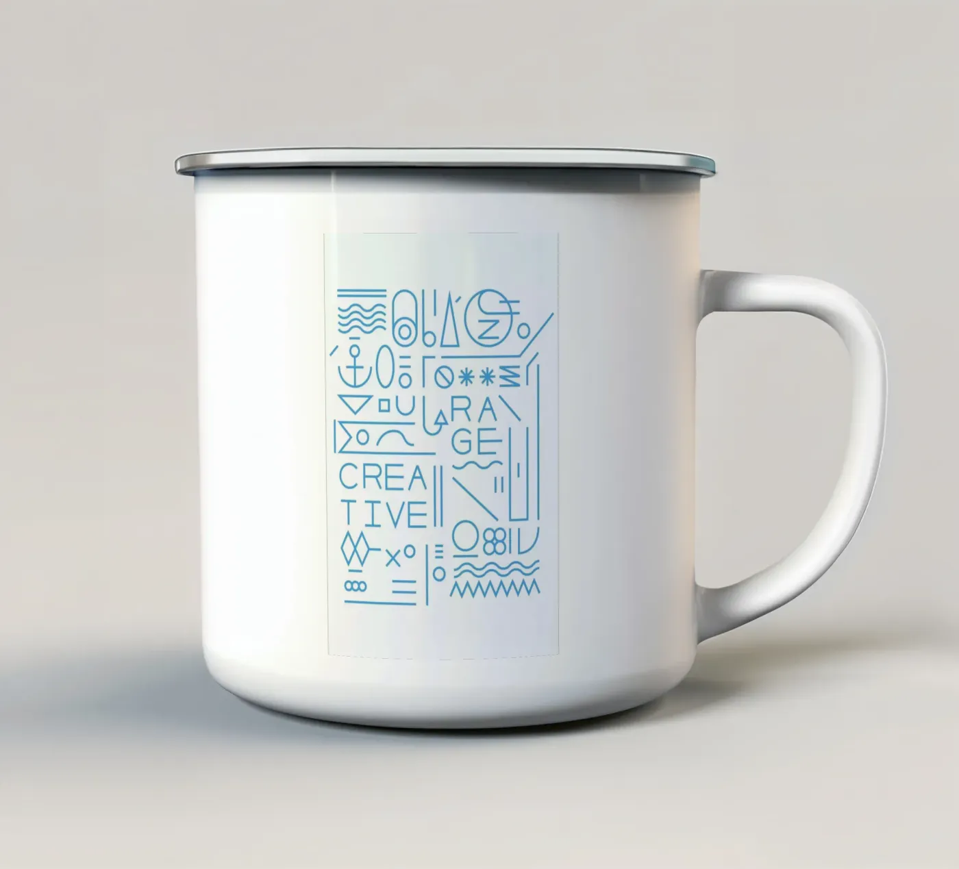 Creative enamel mug by Tyler Dale