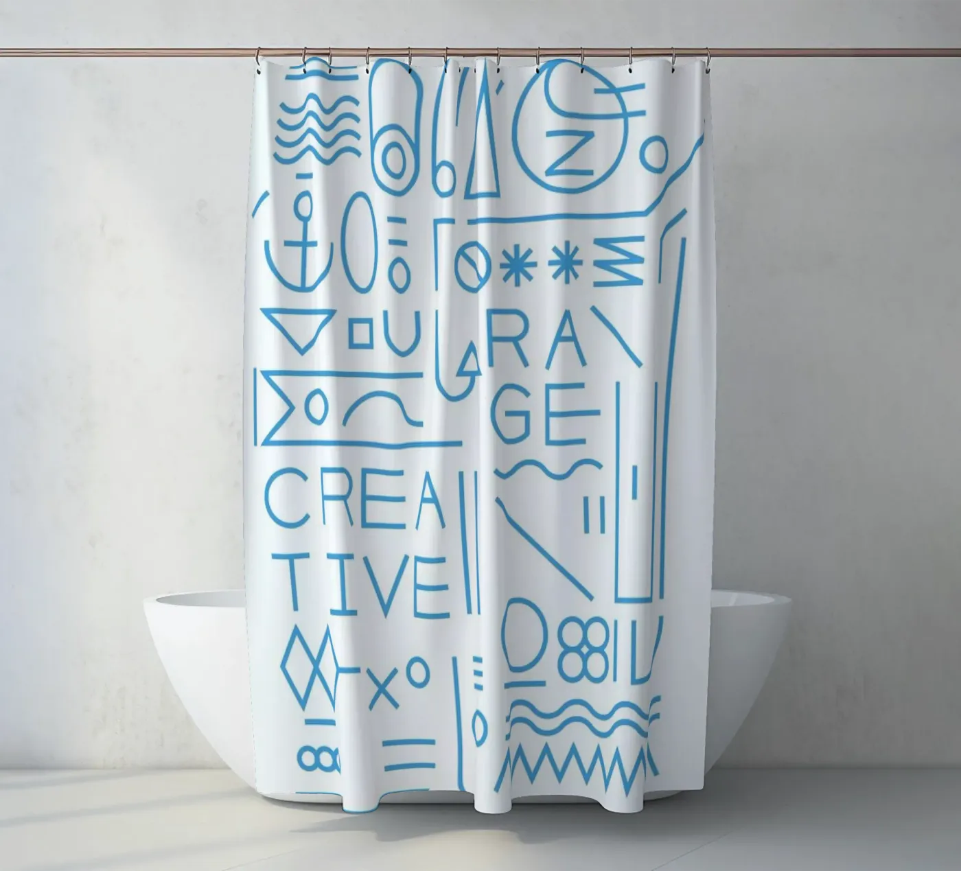 Creative douchegordijn van Tyler Dale