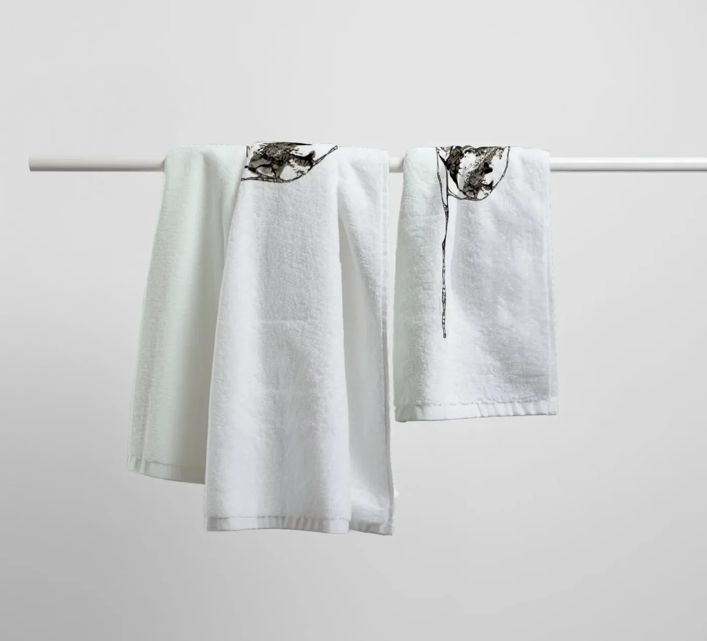 P towel by Marina Guiu