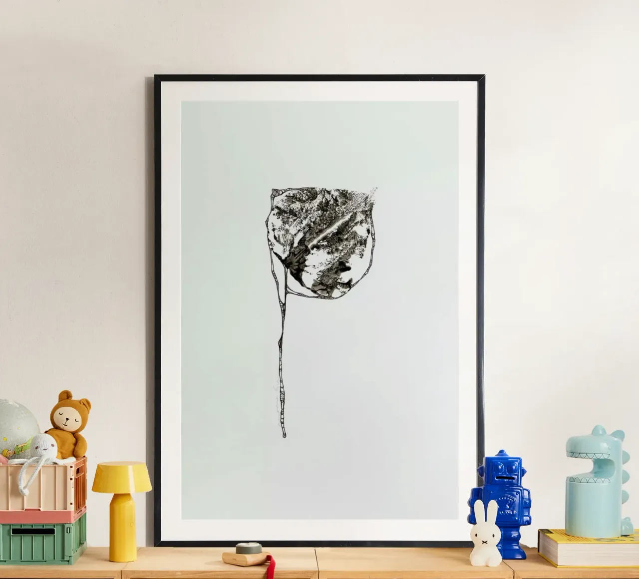 P poster con telaio in plastica da Marina Guiu
