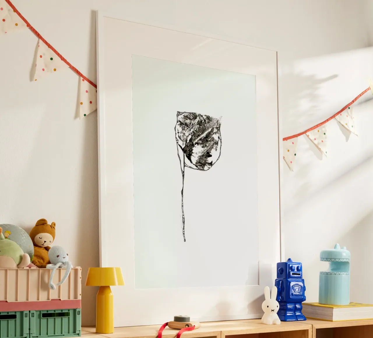 P poster con telaio in plastica da Marina Guiu