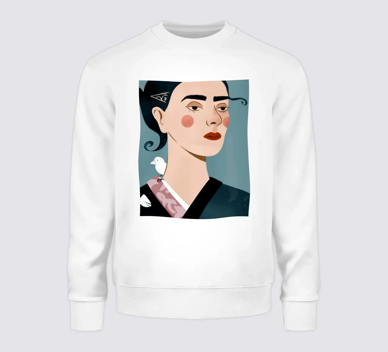 Bird on Shoulder sweatshirt by Demar Galleria