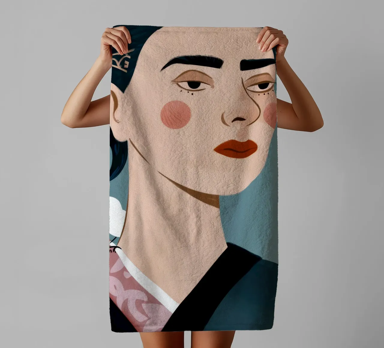 Bird on Shoulder towel by Demar Galleria