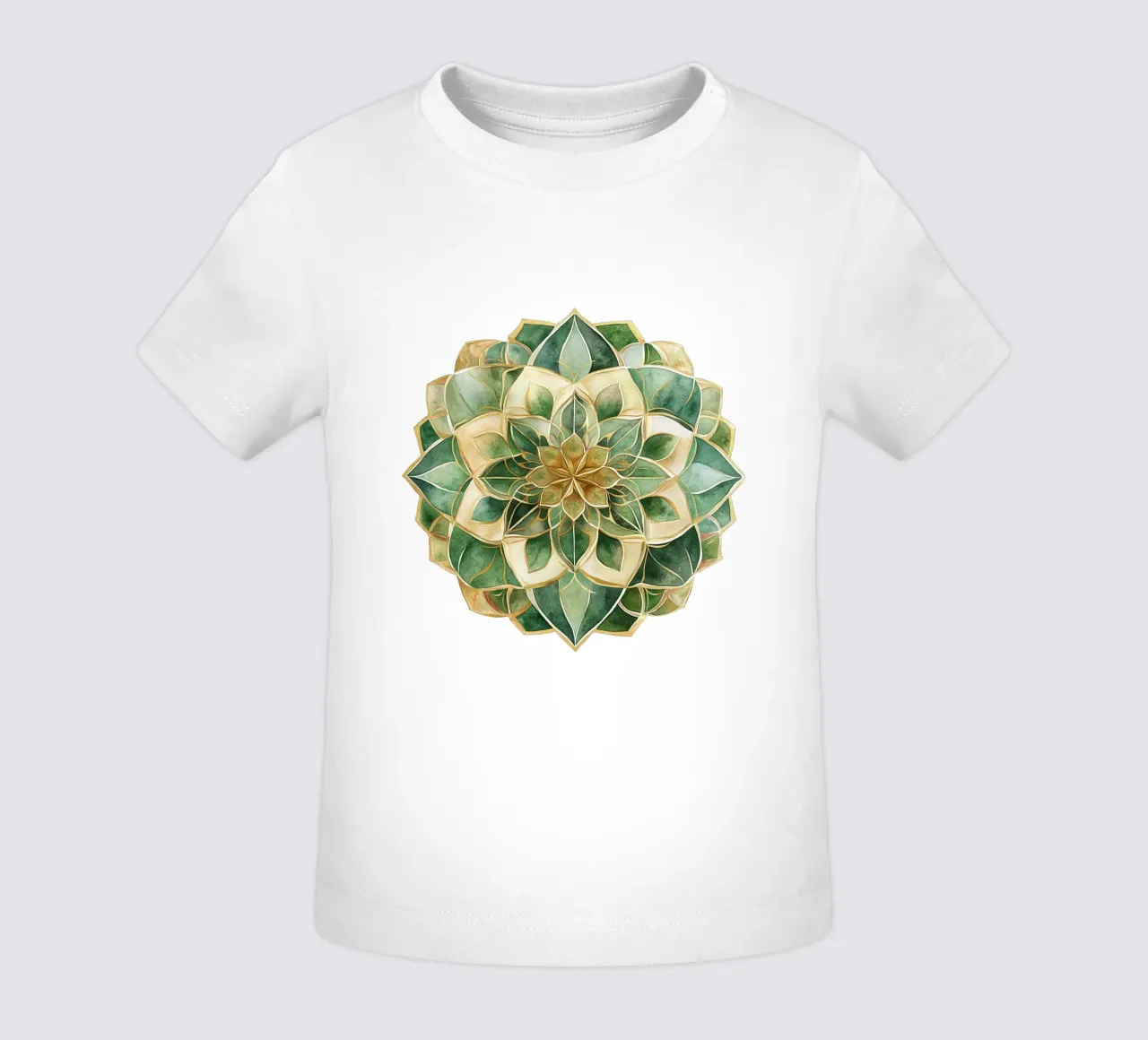 Mandala di salvia ad acquerello maglietta neonato da Spiritual Touch