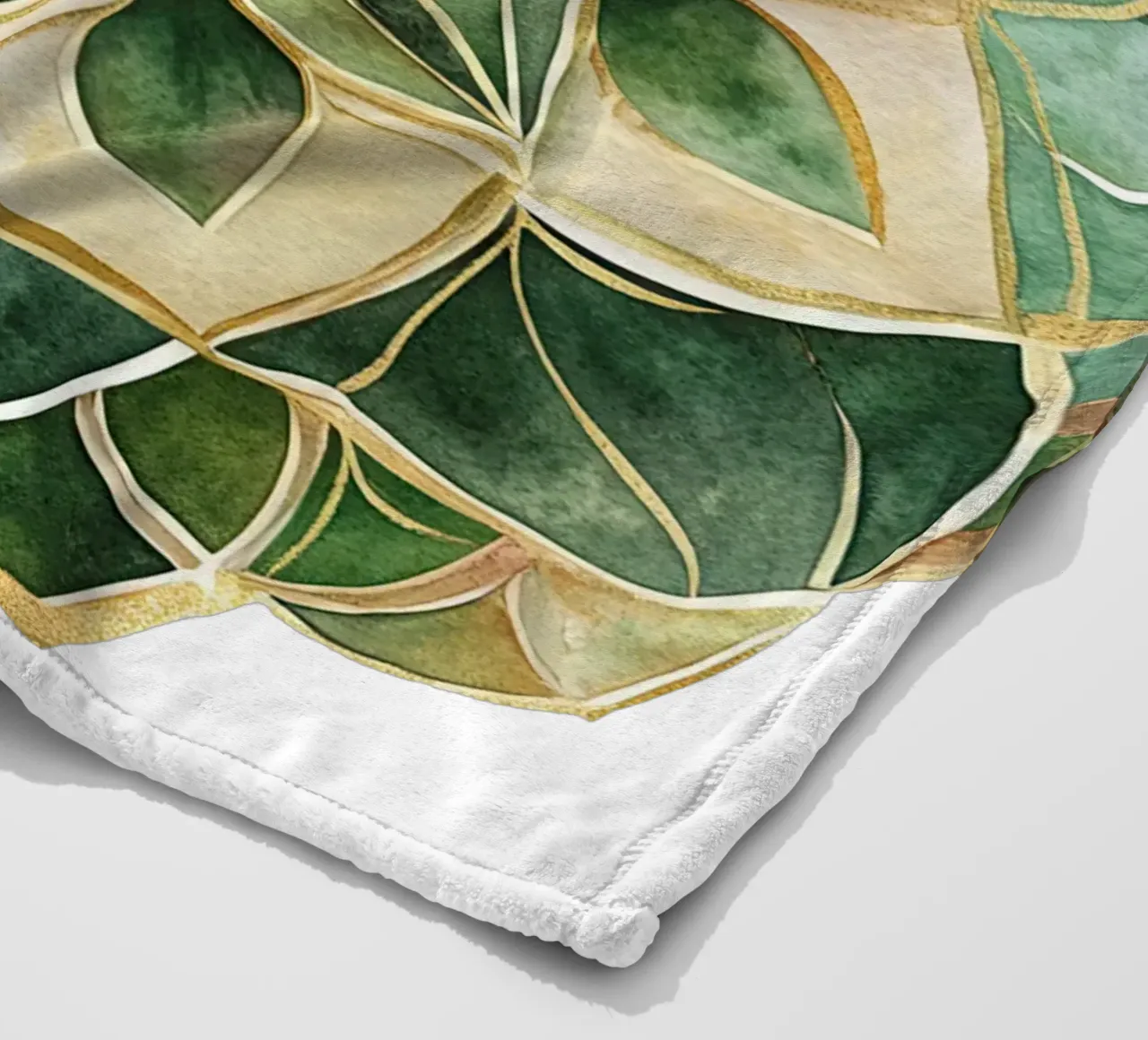 Mandala di salvia ad acquerello coperta in pile da Spiritual Touch