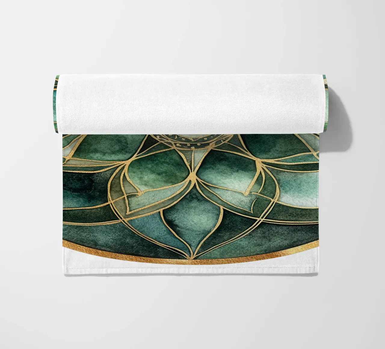 Mandala di salvia ad acquerello telo mare da Spiritual Touch