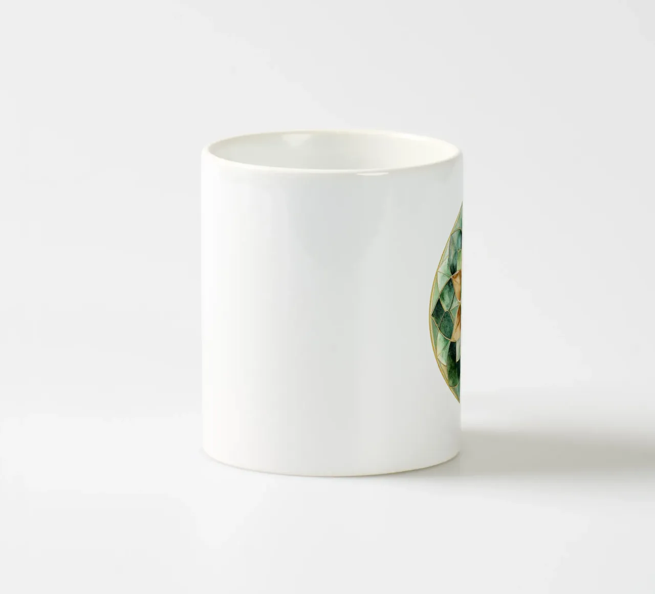 Mandala di salvia ad acquerello tazza in ceramica da Spiritual Touch