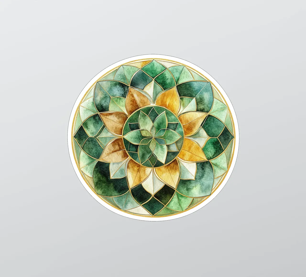 Watercolour Sage Mandala sticker by Spiritual Touch