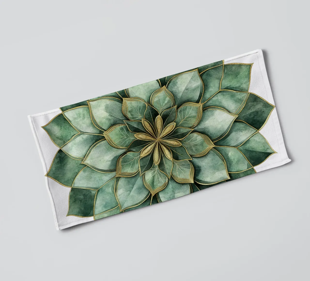 Mandala di salvia ad acquerello asciugamano da bagno da Spiritual Touch