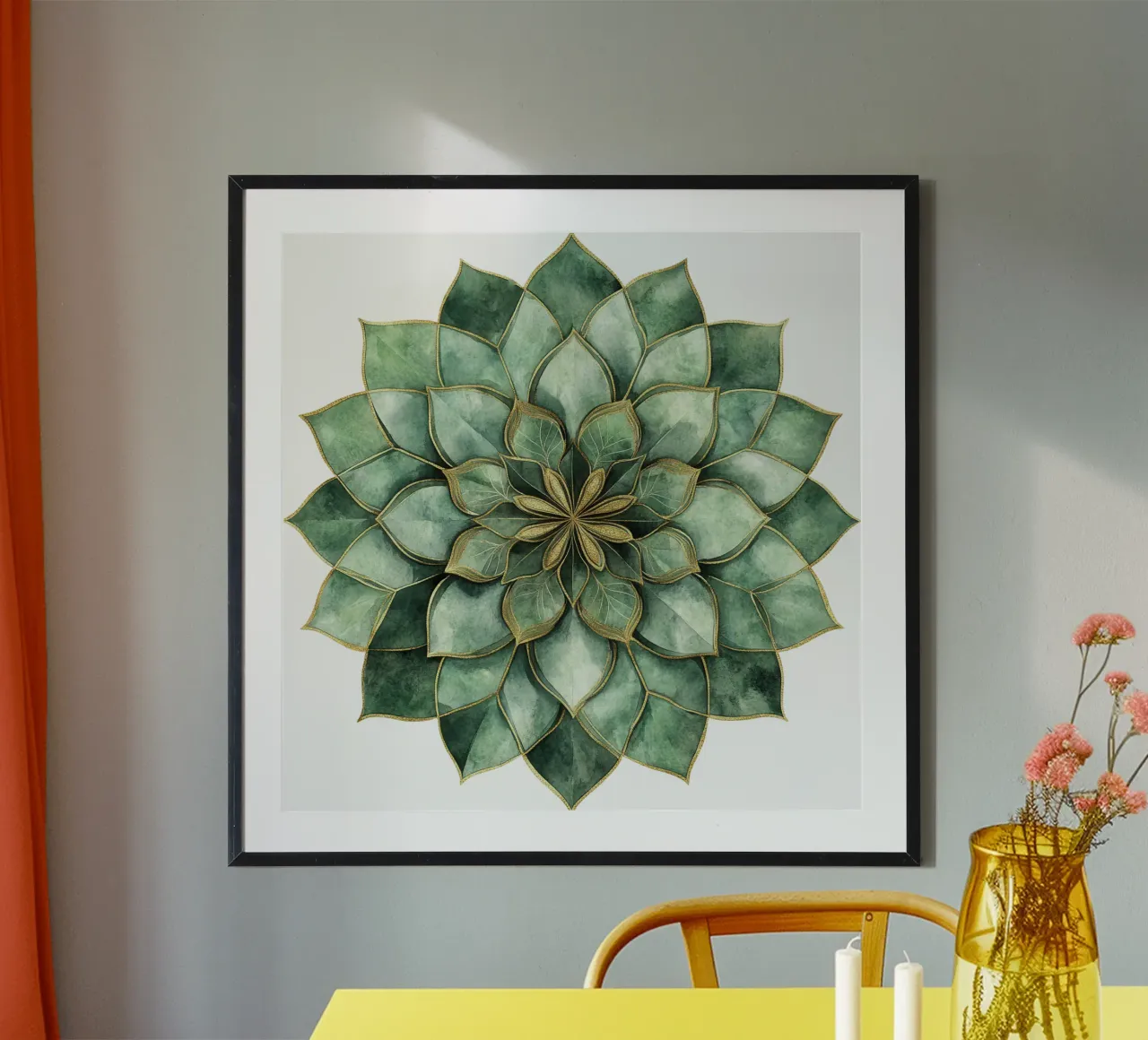 Mandala di salvia ad acquerello carta hahnemühle da Spiritual Touch