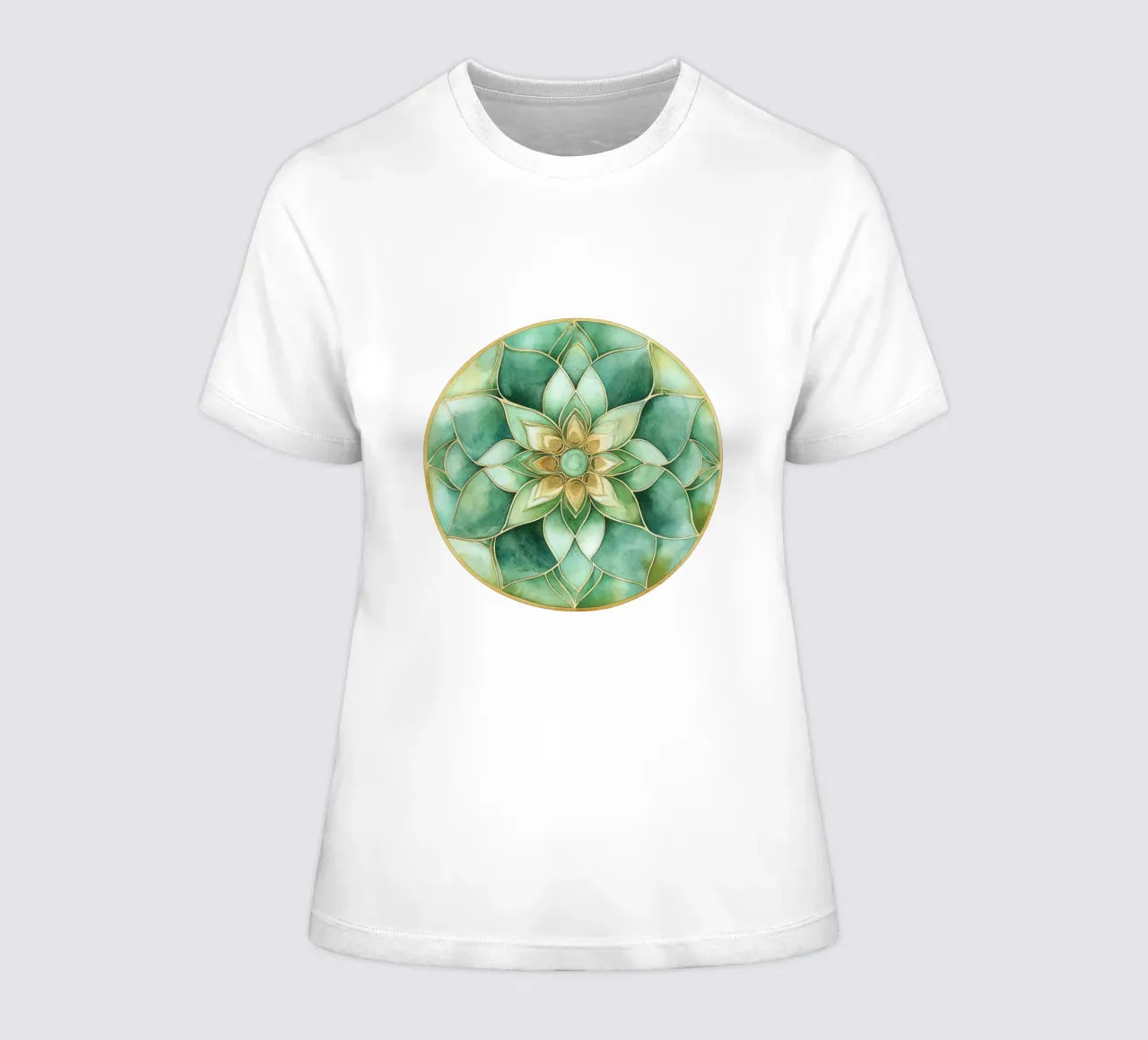 Mandala di salvia ad acquerello t-shirt da donna da Spiritual Touch