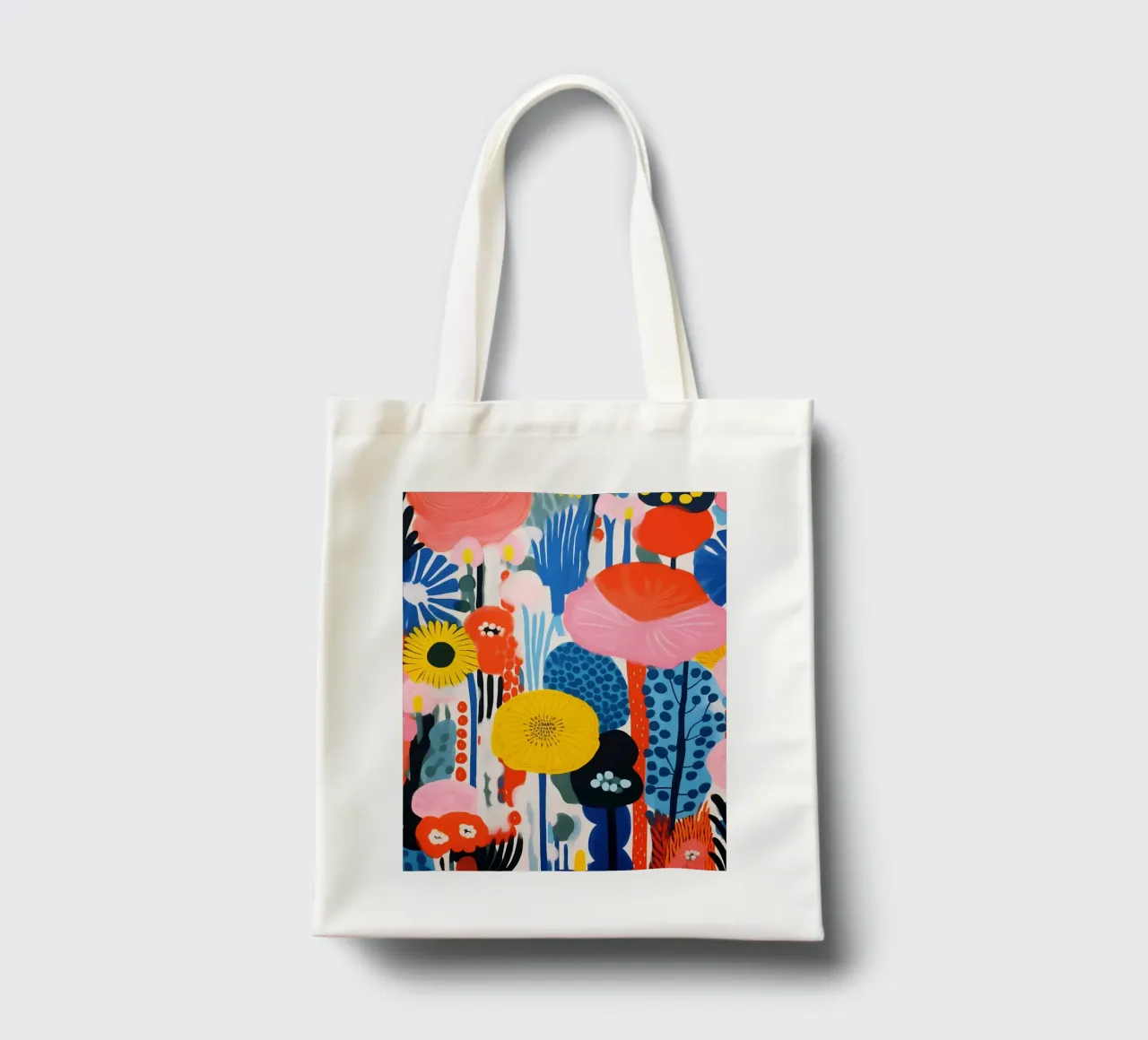 Prato estivo colorato | Design tessile borsa in juta da Autofocus