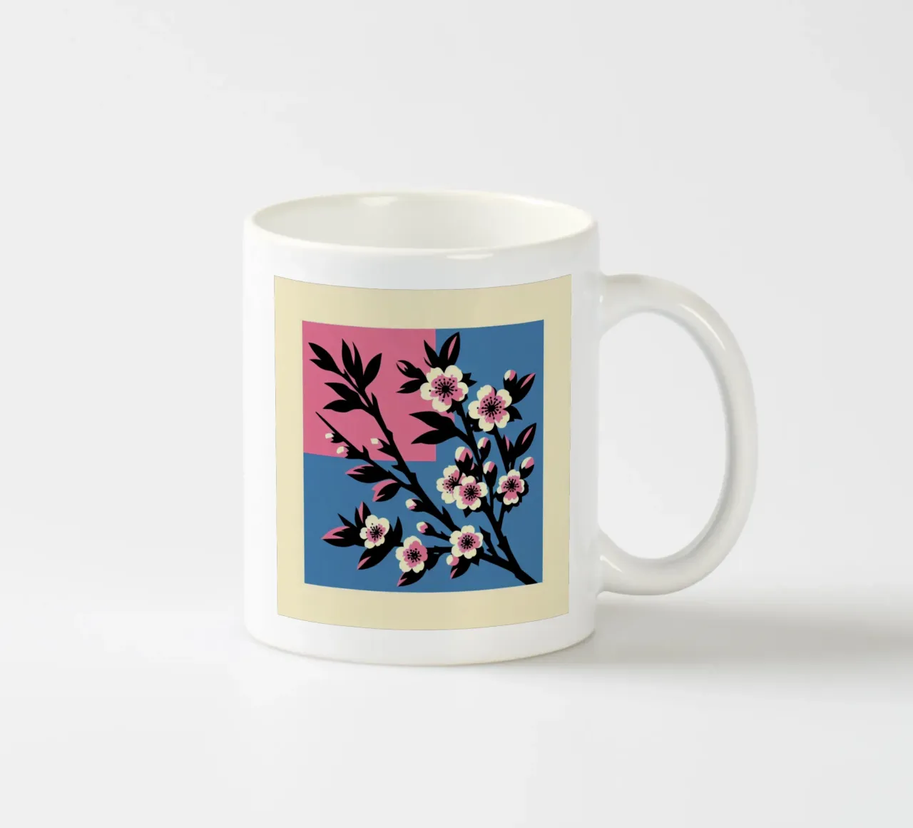 Sakura - Stampa poster d'epoca tazza in ceramica da posterprints-by-nomad