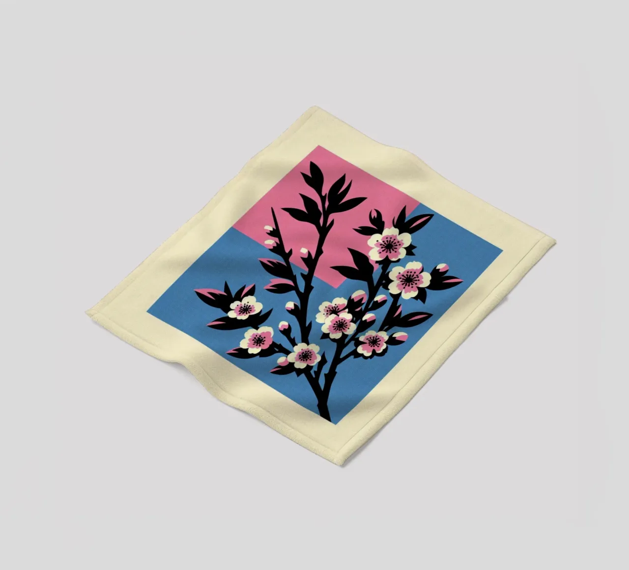 Sakura - Stampa poster d'epoca coperta in pile da posterprints-by-nomad