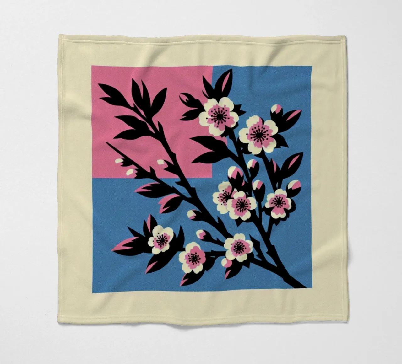 Sakura - Stampa poster d'epoca coperta in pile da posterprints-by-nomad
