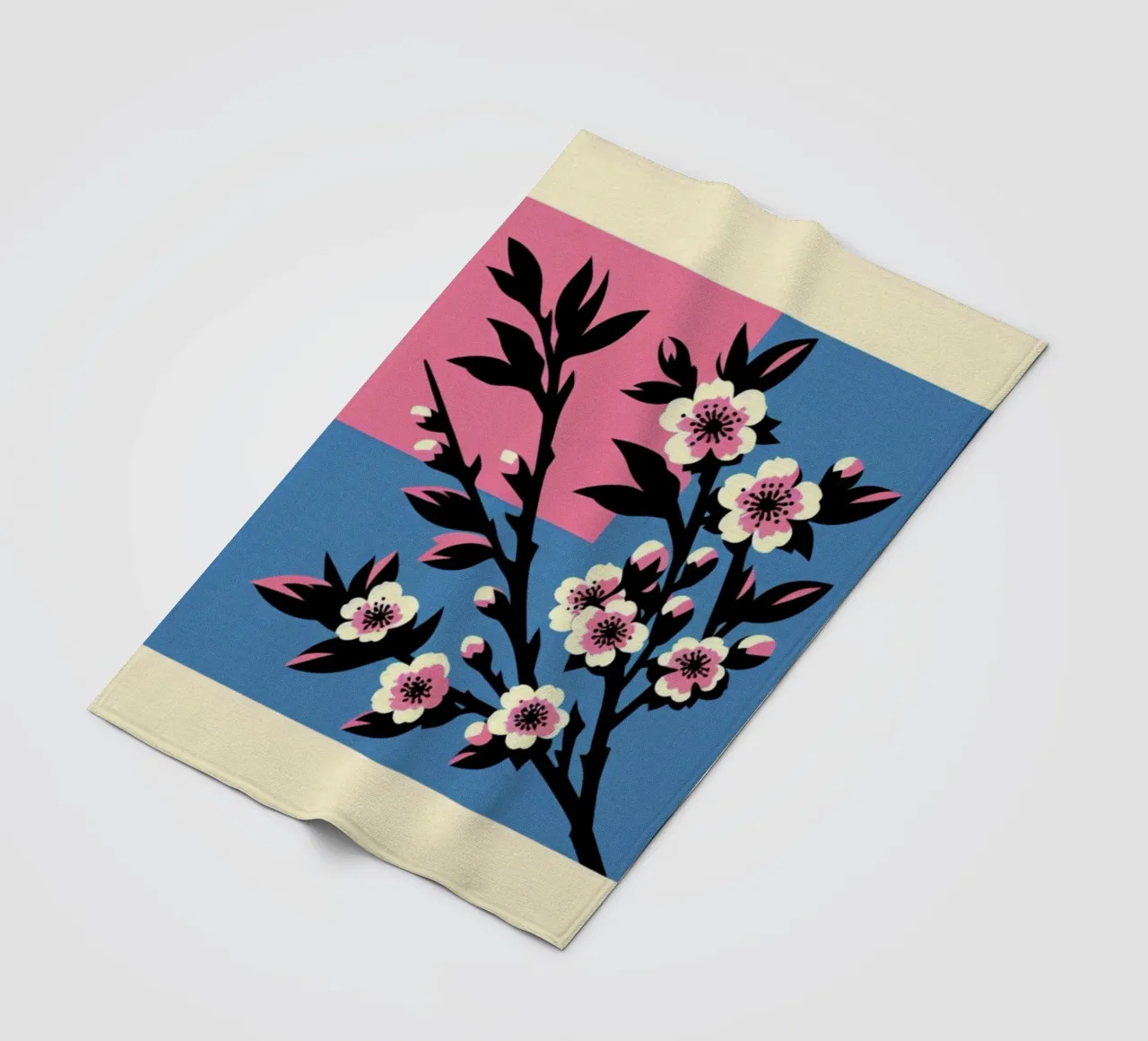 Sakura - Stampa poster d'epoca coperta in pile da posterprints-by-nomad