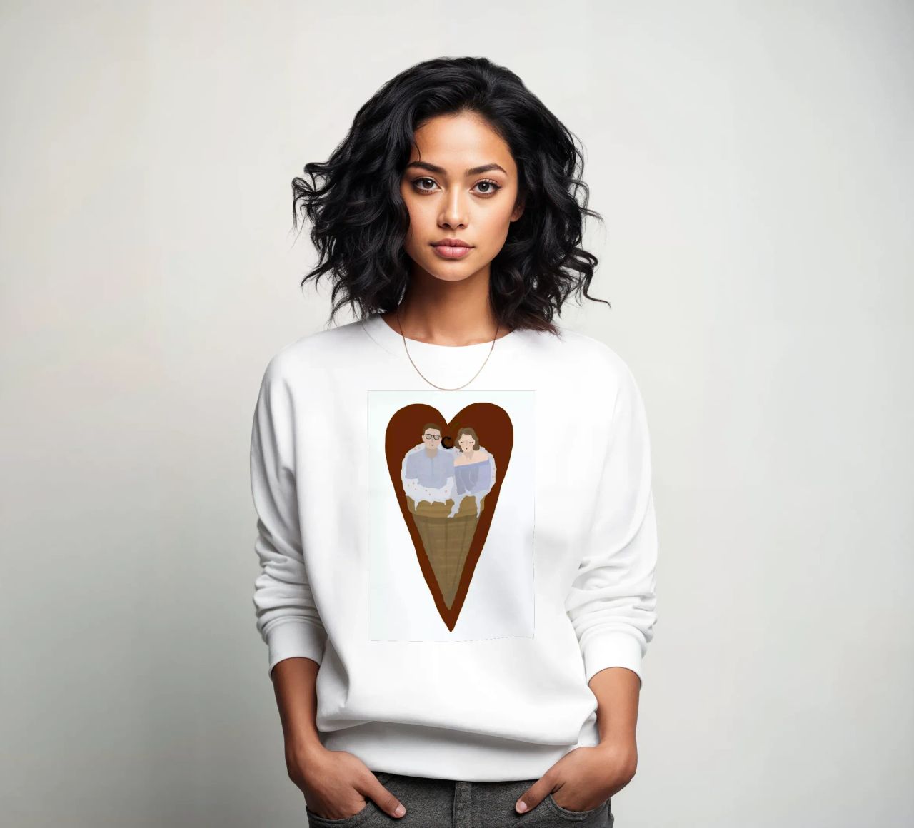 Two Scoops Are Better sudadera de Amalia Restrepo