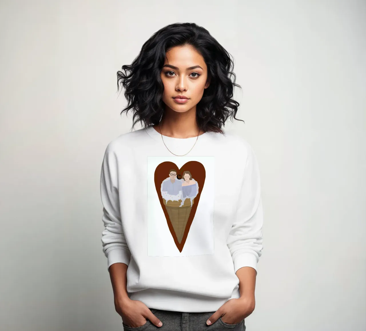 Two Scoops Are Better Sweatshirt von Amalia Restrepo