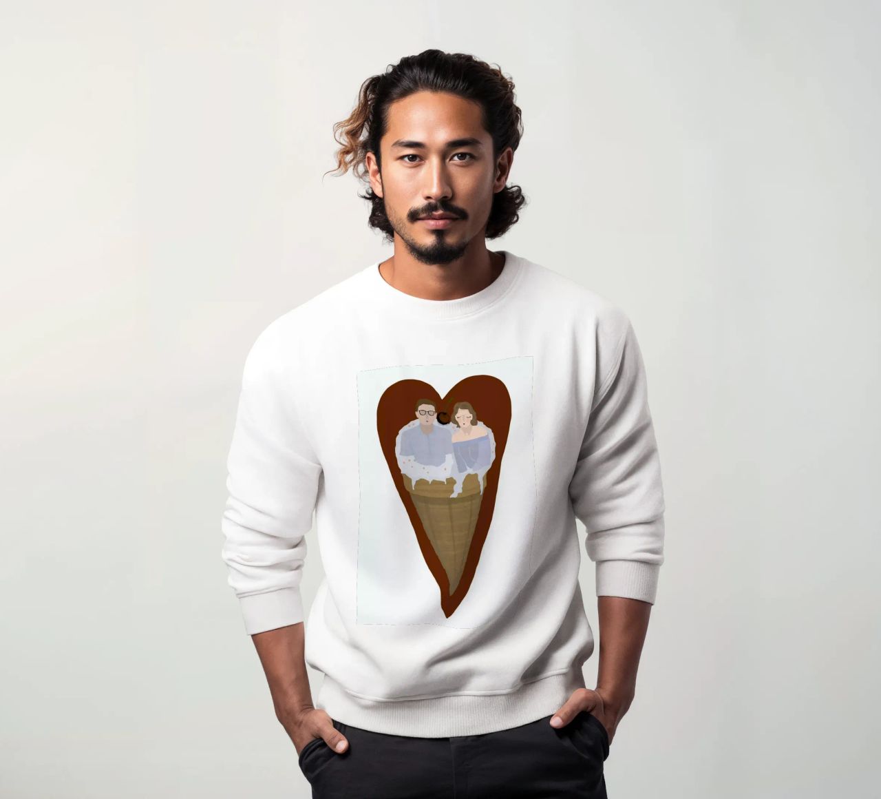 Two Scoops Are Better sudadera de Amalia Restrepo