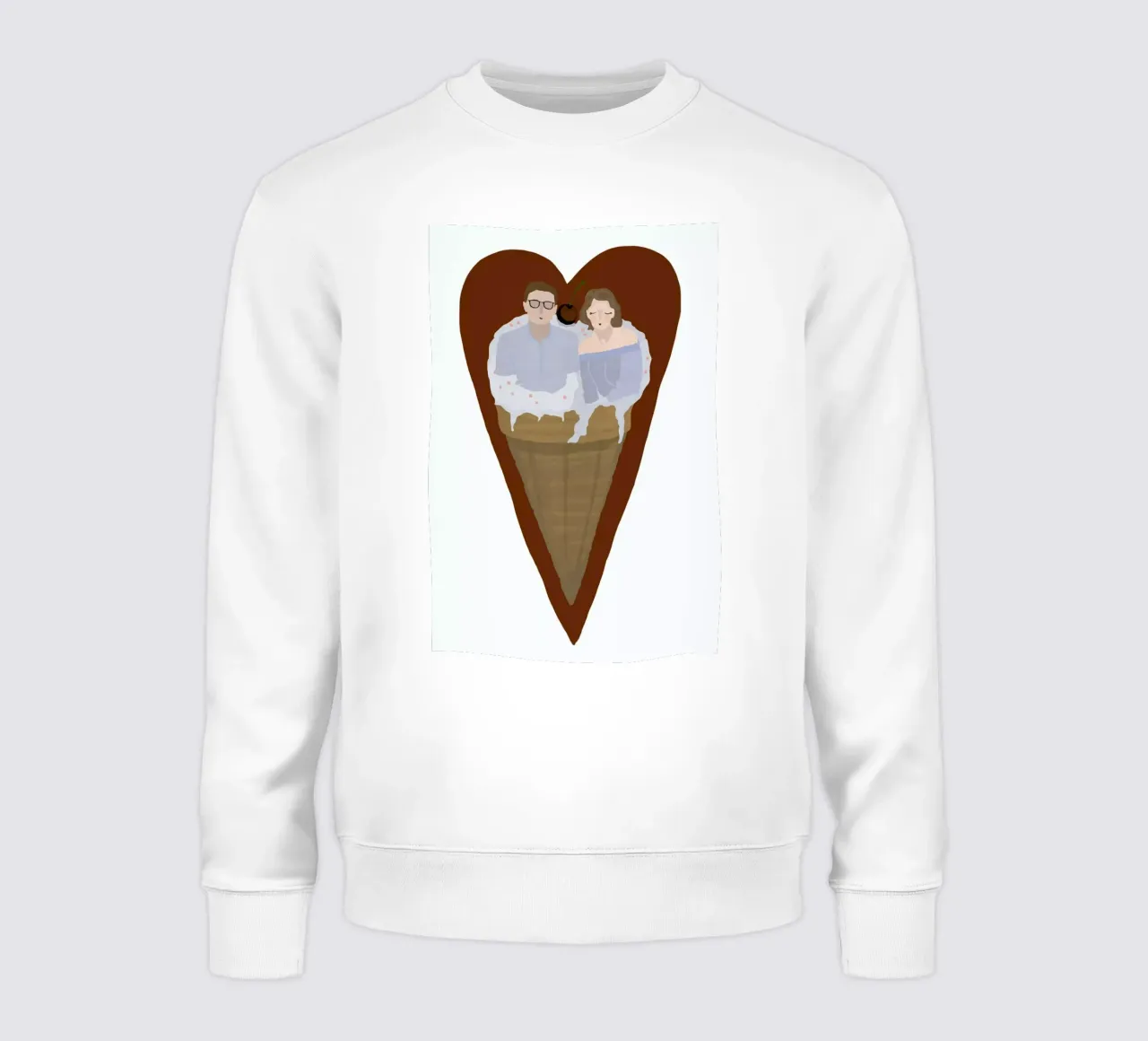Two Scoops Are Better Sweatshirt von Amalia Restrepo
