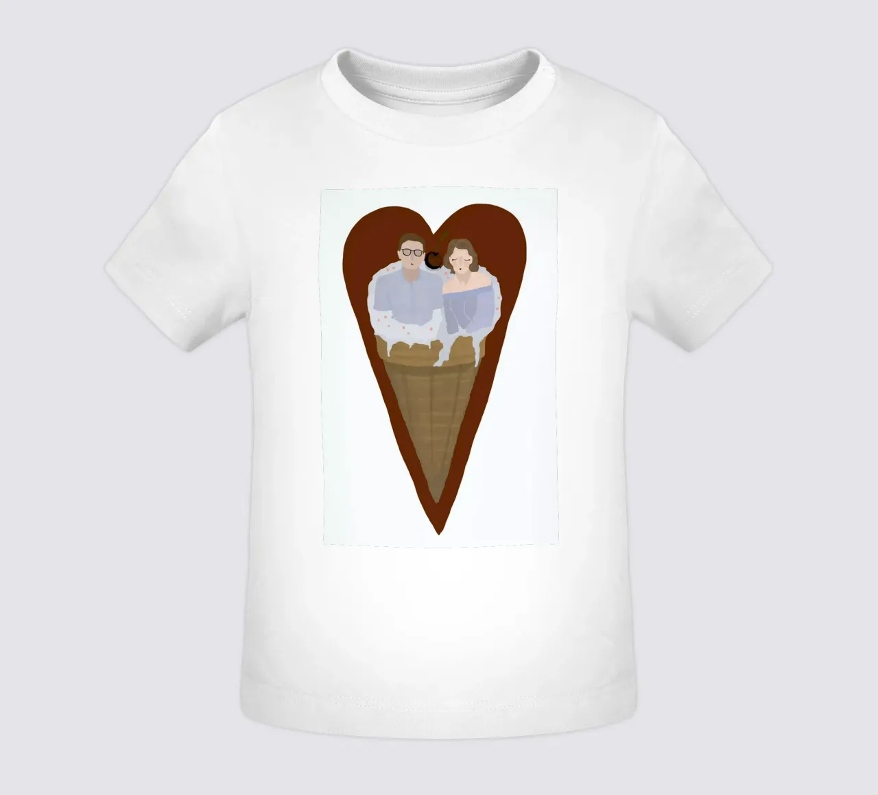 Two Scoops Are Better maglietta neonato da Amalia Restrepo