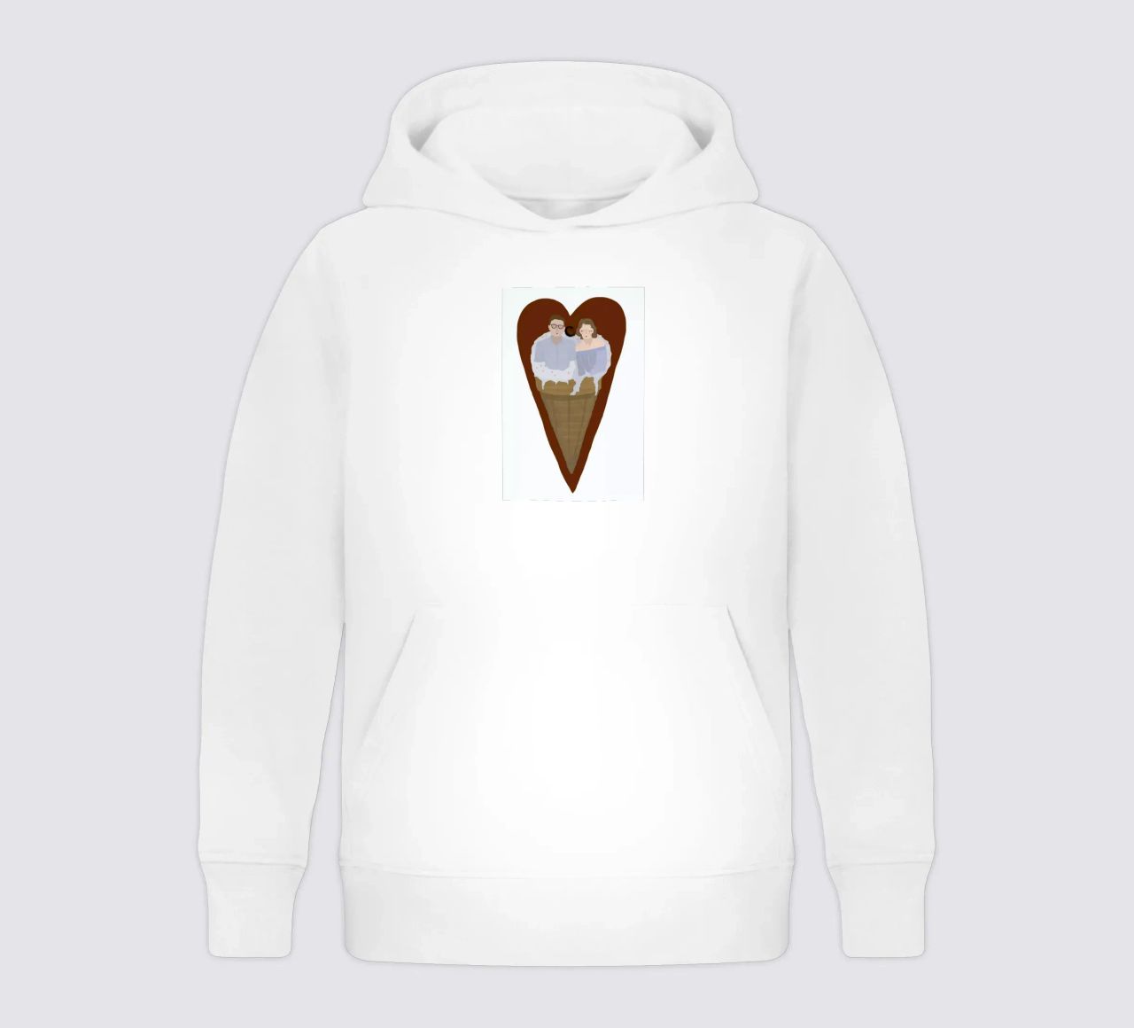 Two Scoops Are Better sudadera con capucha para niño de Amalia Restrepo