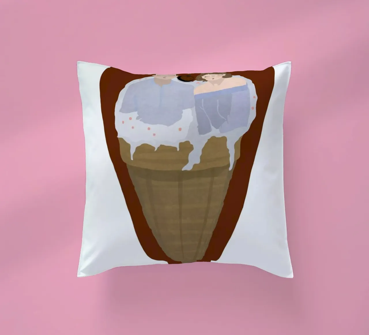 Two Scoops Are Better Kissen von Amalia Restrepo
