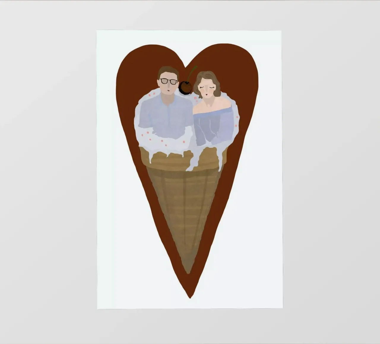 Two Scoops Are Better telo in pvc da Amalia Restrepo