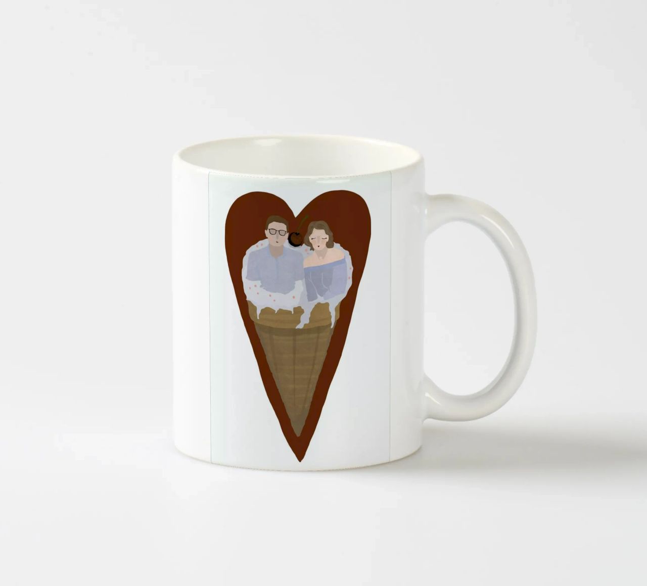 Two Scoops Are Better tazza in ceramica da Amalia Restrepo