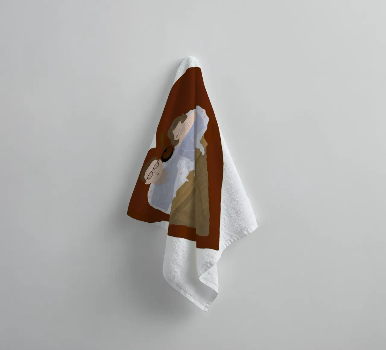 Two Scoops Are Better asciugamano da bagno da Amalia Restrepo