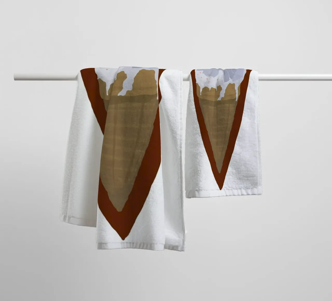 Two Scoops Are Better asciugamano da bagno da Amalia Restrepo