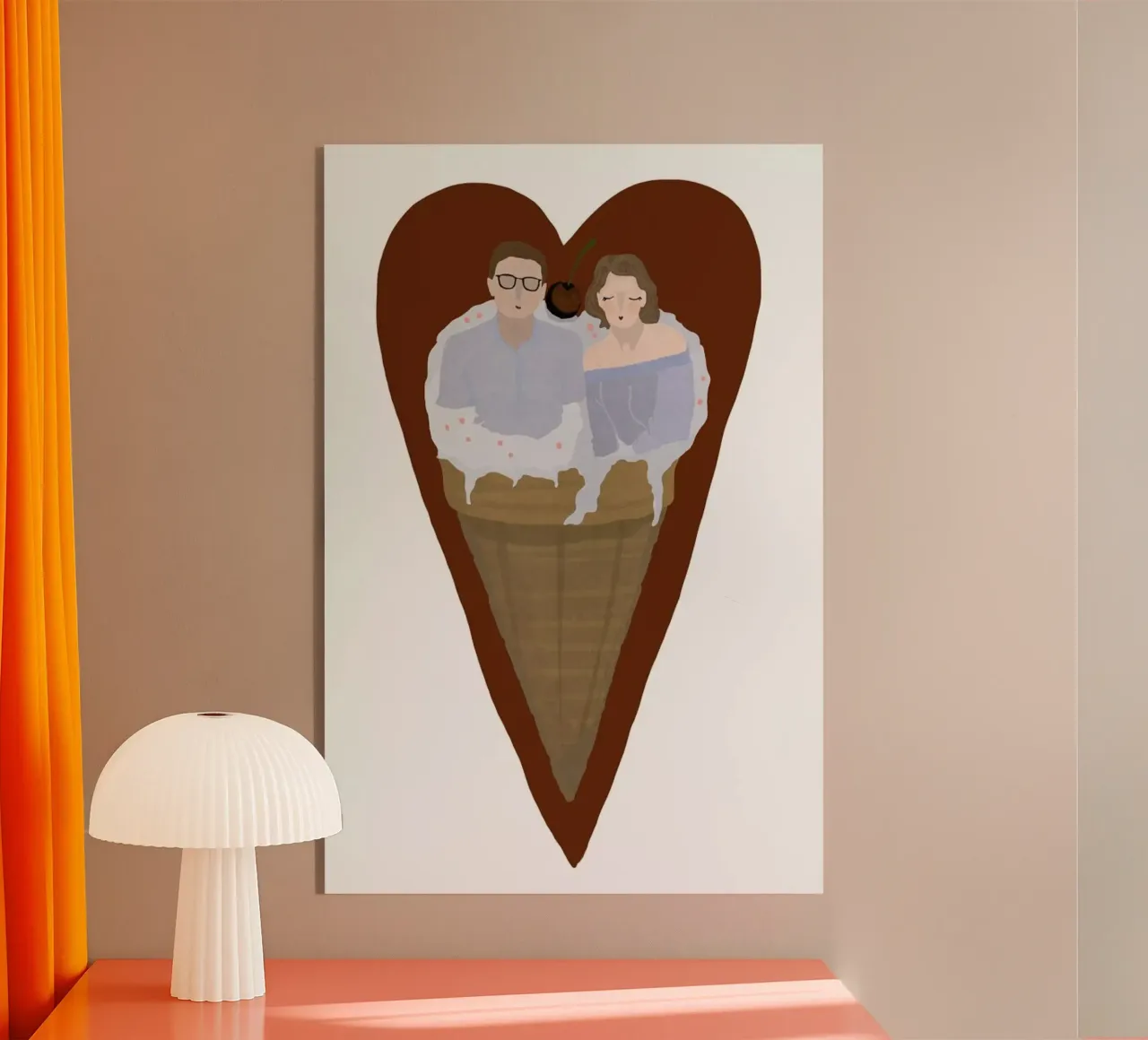 Two Scoops Are Better plexiglass da Amalia Restrepo