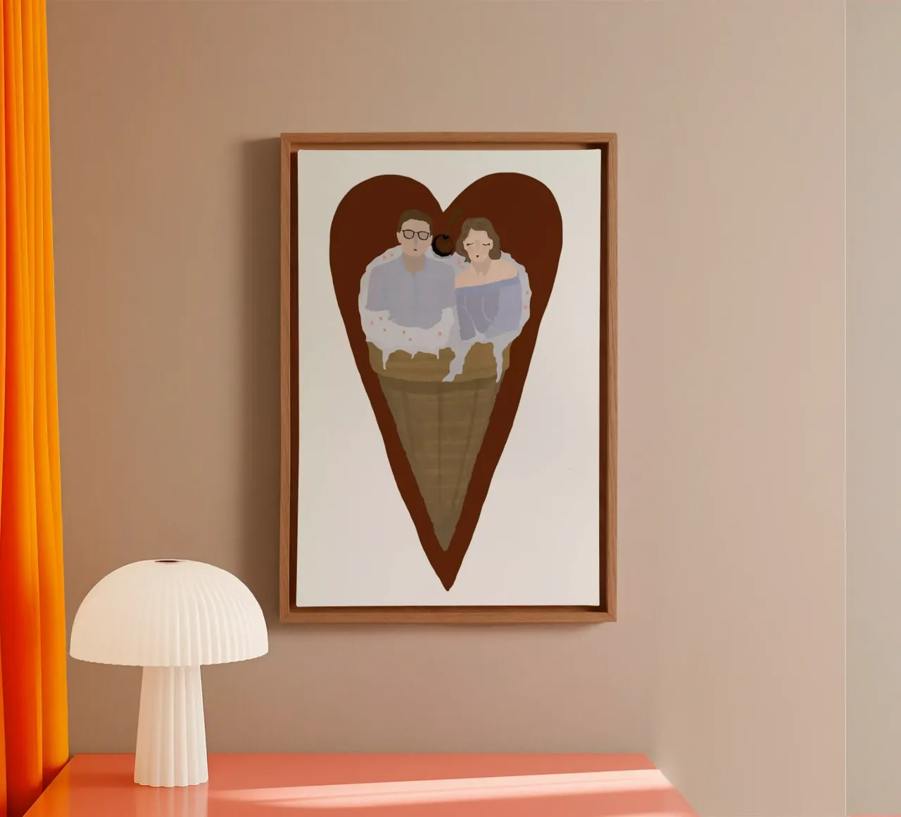 Two Scoops Are Better toile de Amalia Restrepo