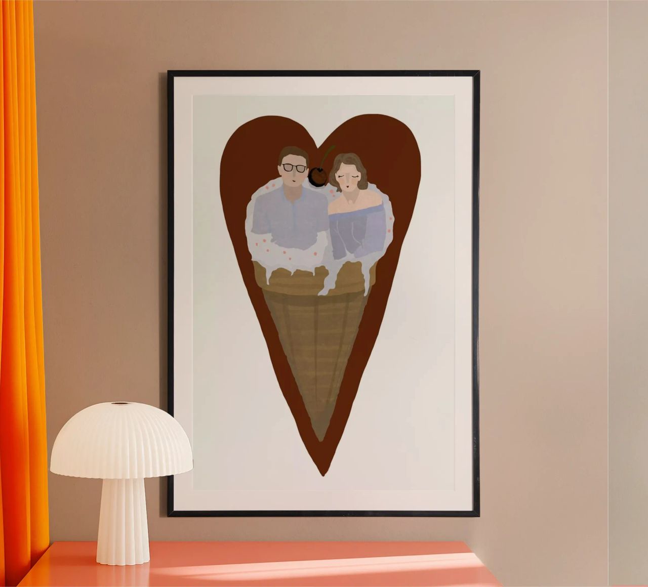 Two Scoops Are Better carta hahnemühle da Amalia Restrepo