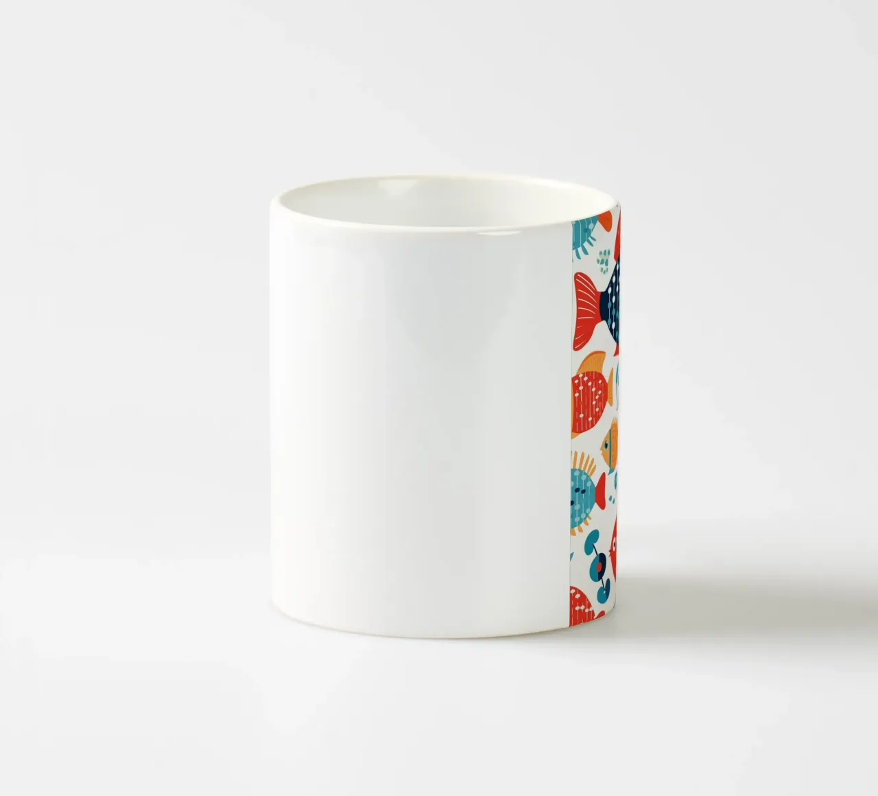 Motif de poisson coloré pour les serviettes de plage mug en céramique de Autofocus
