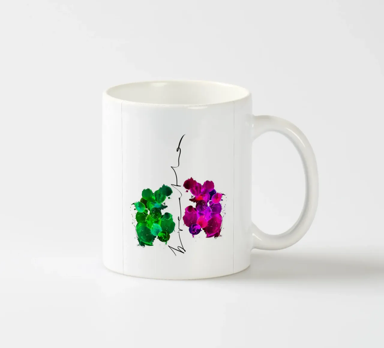 breathe tazza in ceramica da LIMITED EDITION LETTERS