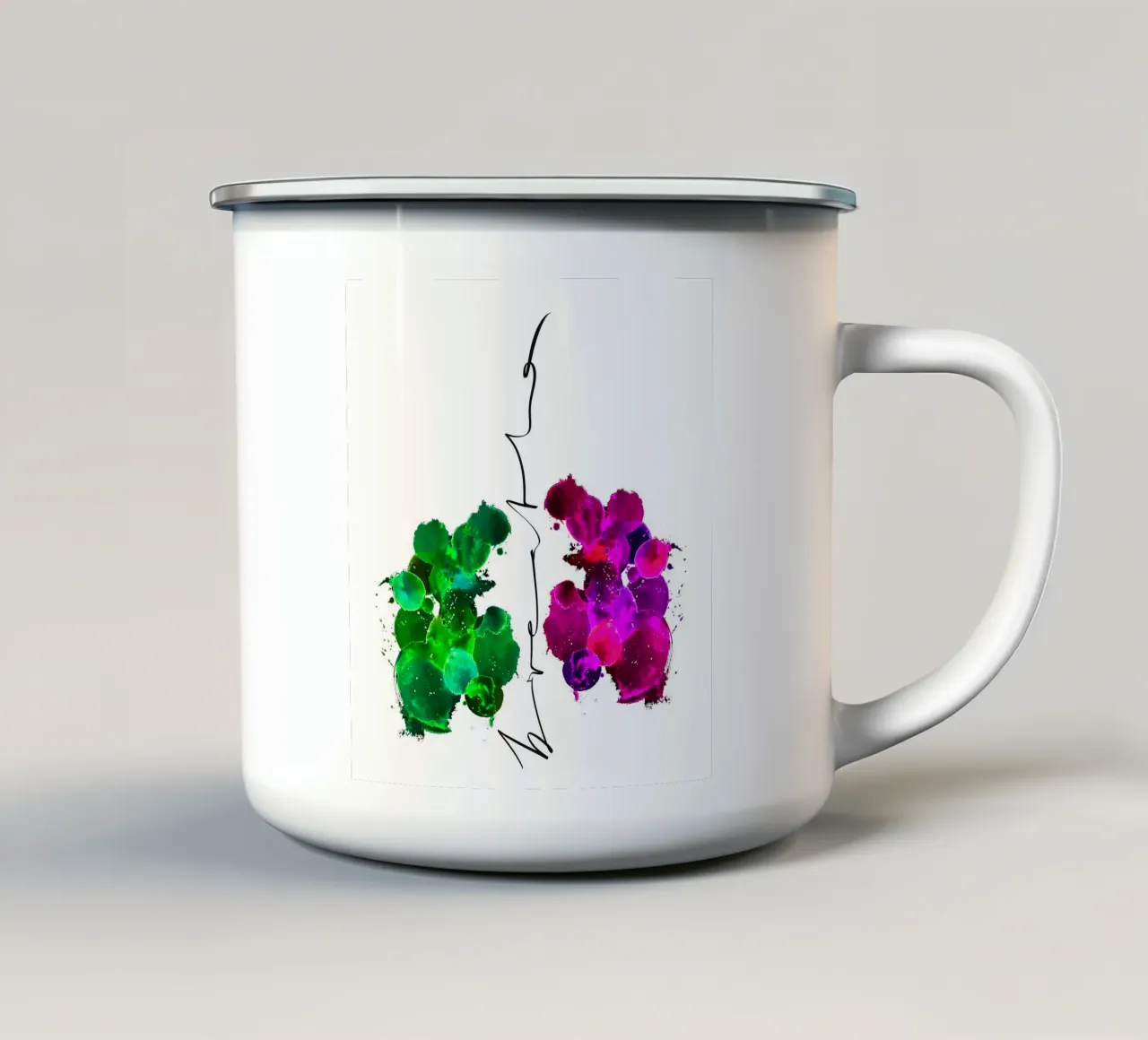 breathe tazza in smalto da LIMITED EDITION LETTERS