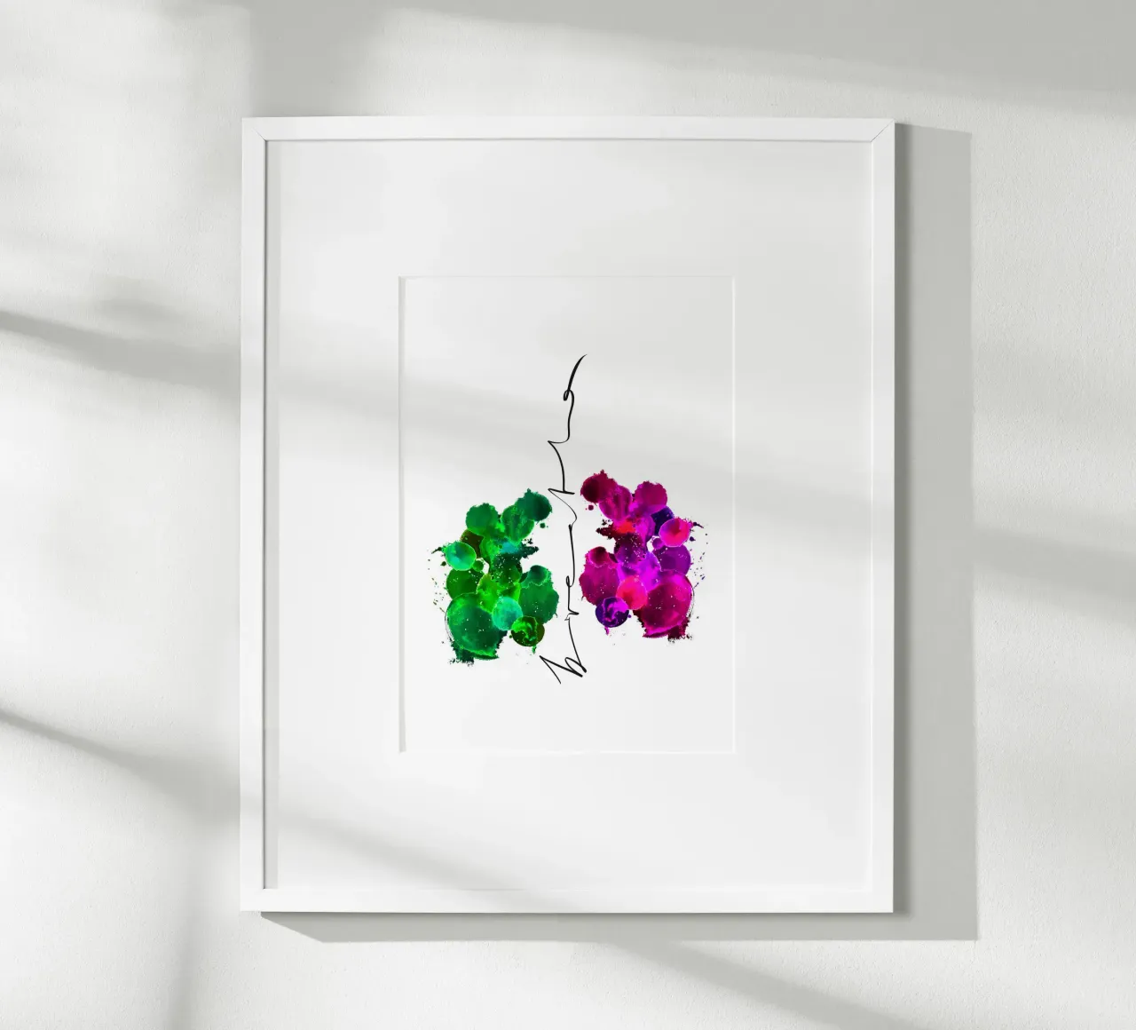 breathe poster con telaio in alluminio da LIMITED EDITION LETTERS